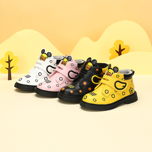 子 二棉男女童休闲鞋 B.Duck小黄鸭2025童鞋 男户外秋冬新款