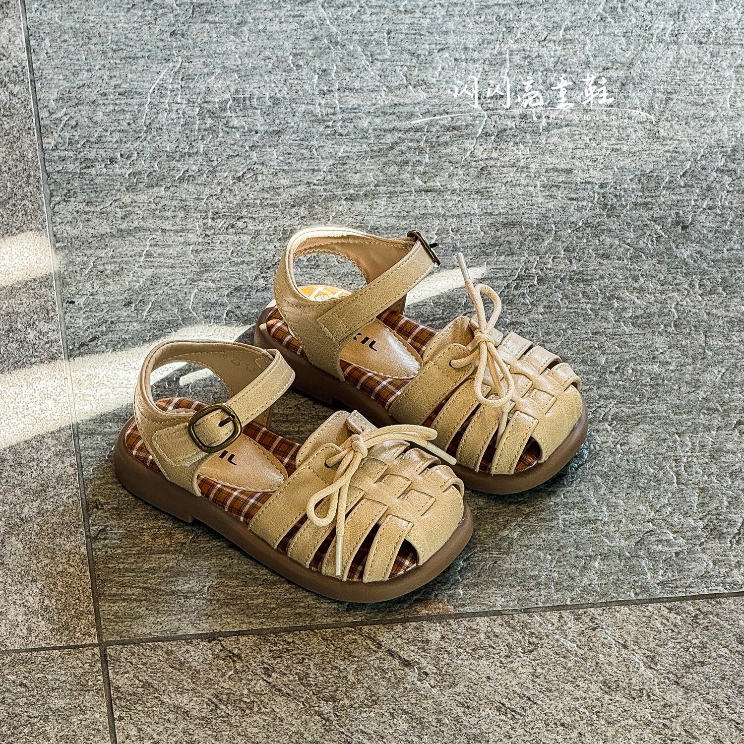 2026夏季新款女童包头凉鞋时尚韩版甜美蝴蝶结公主鞋洋气罗马凉鞋