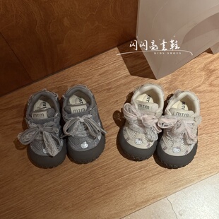 儿童透气网面运动鞋夏季新款女童卡通包头德训鞋小童宝宝学步鞋子