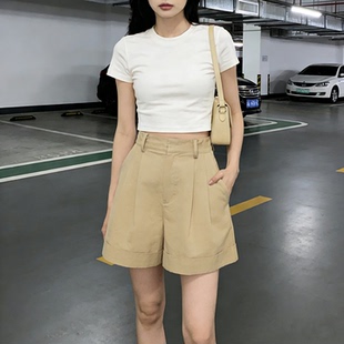csk丘比特“无法拒绝的百搭短裤”棉麻太好穿短裤