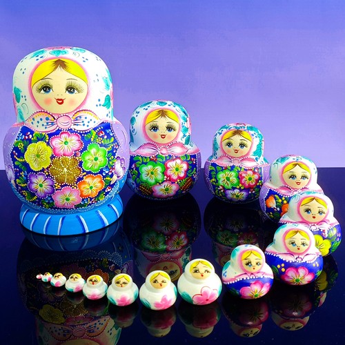 俄罗斯套娃15层环保无甲醛味手绘