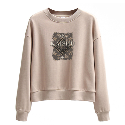 85%棉短款卫衣薄款小个子