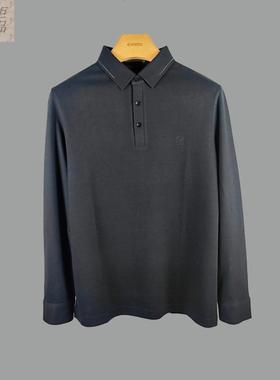 E213083329爱登堡男装专柜正品2022新款秋装翻领长袖T恤