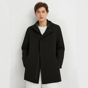 S254027508爱登堡男装冬装新款休闲服白鸭绒羽绒服毛皮服