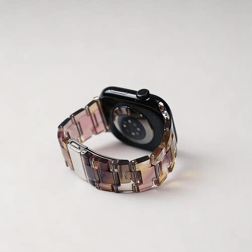 日本DEMIU适用苹果手表iwatchs11表带S10创意树脂applewatch89