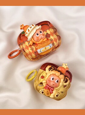 日本DEMIU可爱橘子airpods4保护套airpod3适用苹果pro耳机壳二代无线蓝牙1第三代2代airpodpro四代5盒