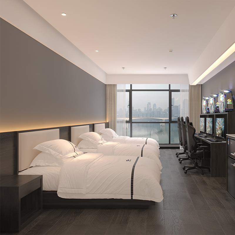 经典酒店全套家具定制电竞房多人间单人标间设计定制全屋宾馆家具