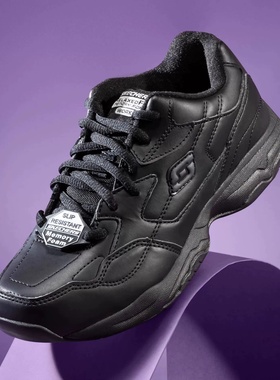 Skechers斯凯奇新款防滑耐磨老爹鞋女子时尚绑带运动工装鞋76555
