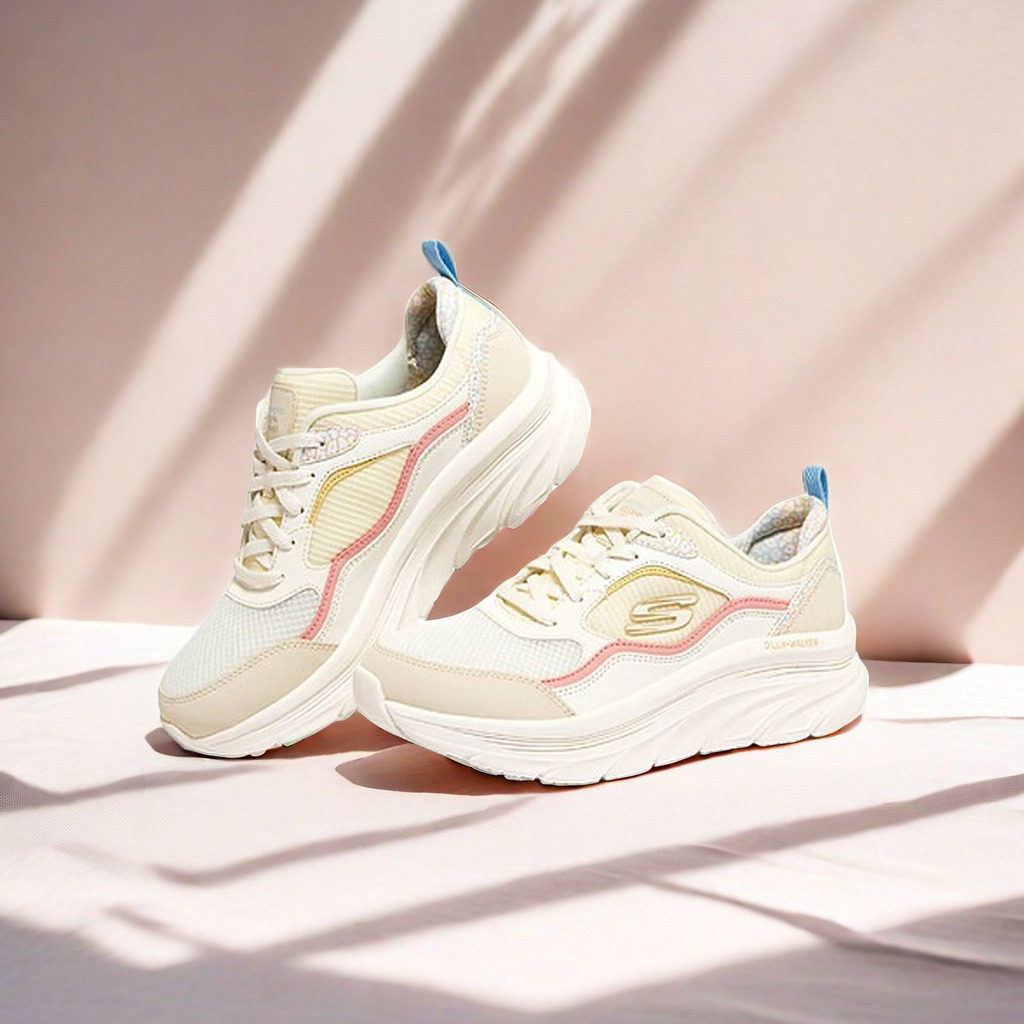 Skechers斯凯奇夏季新款女鞋透气轻便网面跑鞋时尚运动鞋896059
