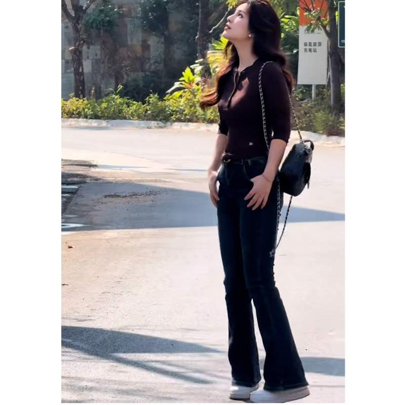 2026年复古微喇牛仔裤女高腰修身显瘦小个子马蹄喇叭裤休闲裤,女装/女士精品,牛仔裤,淘宝优惠券,粉丝福利购,淘宝优惠卷