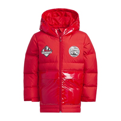 Adidas阿迪达斯儿童羽绒服连帽外套2024年冬男女童保暖服IN5229