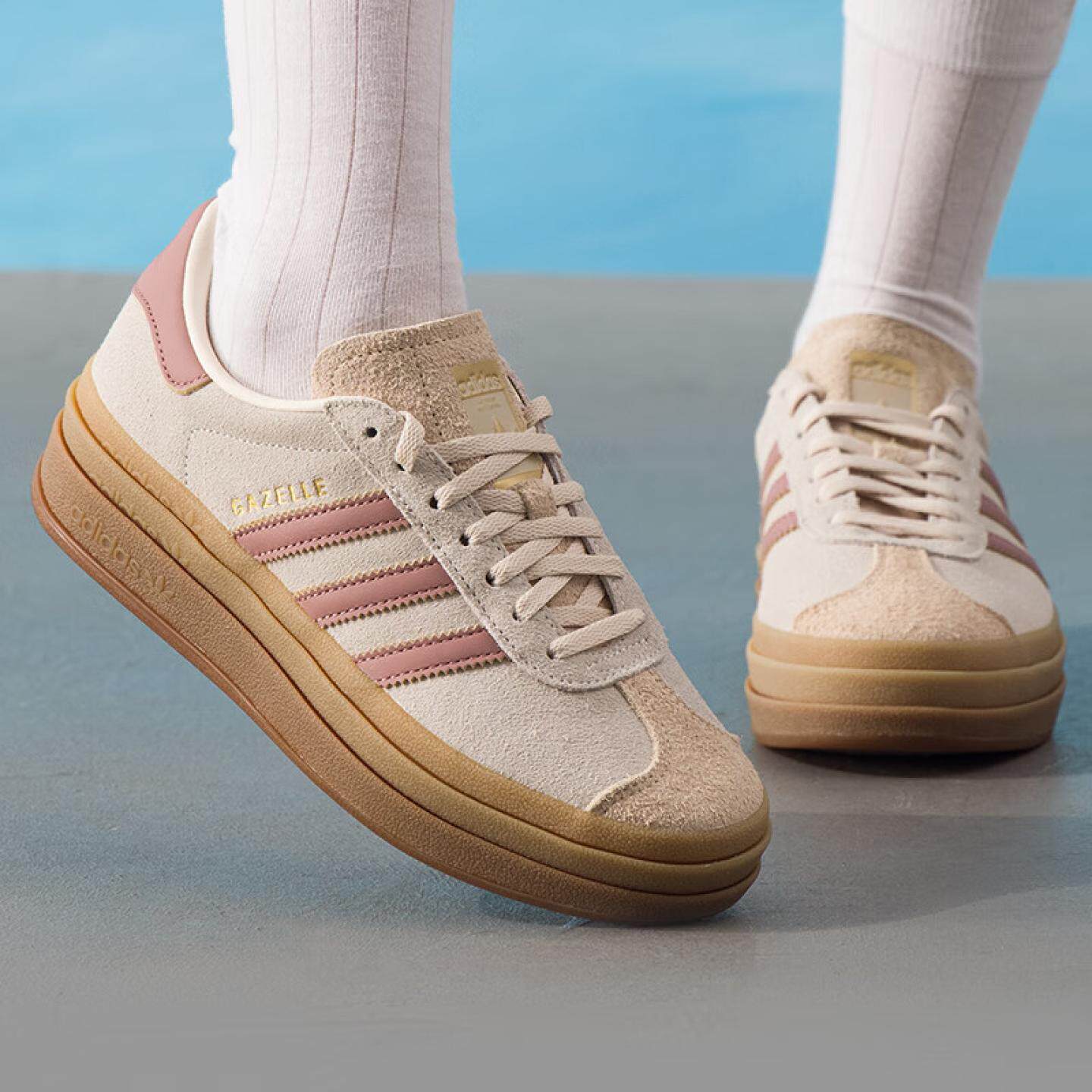 阿迪达斯三叶草女鞋2025秋新款运动鞋板鞋德训鞋轻便休闲鞋JS3893