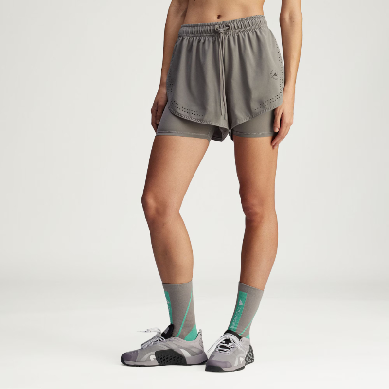 Adidas阿迪达斯2025秋新款正品二合一运动短裤女夏IB6824 JI5220