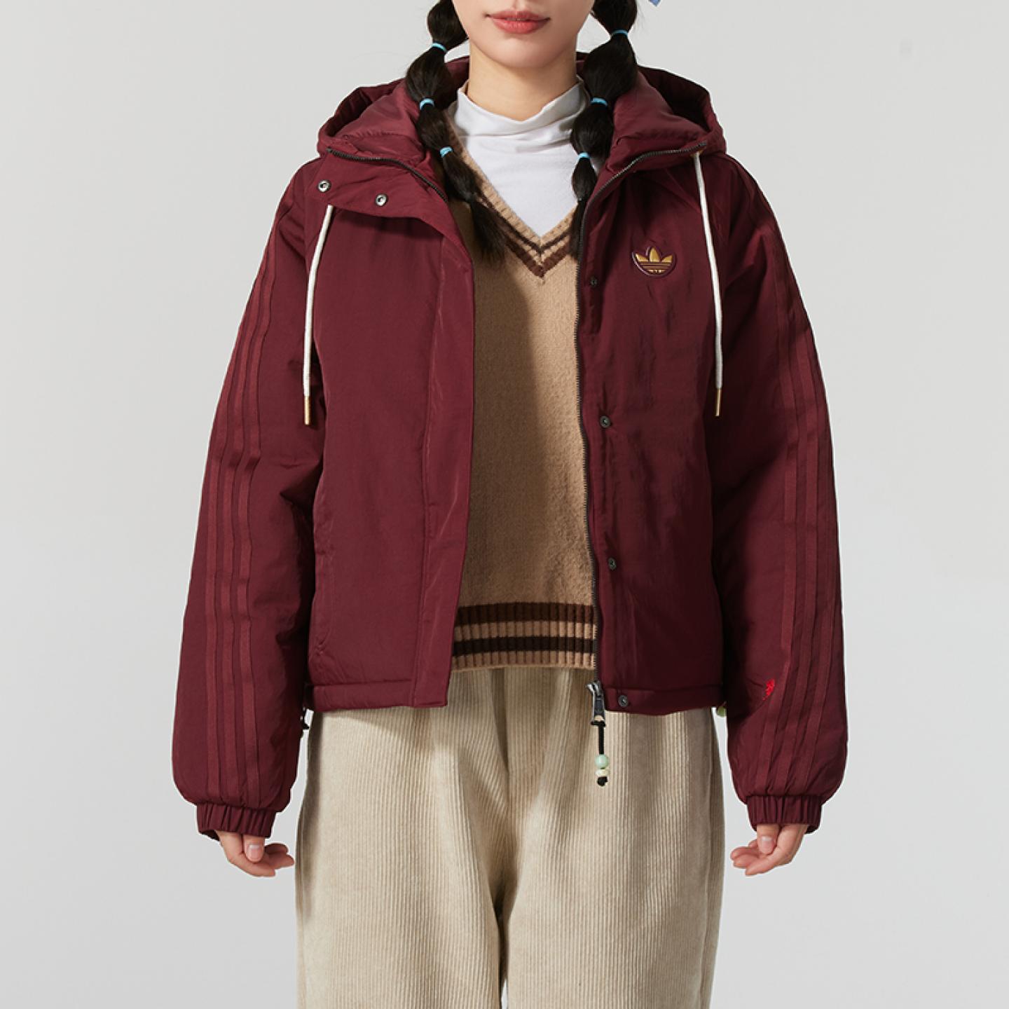 阿迪达斯三叶草蛇年棉服女2025