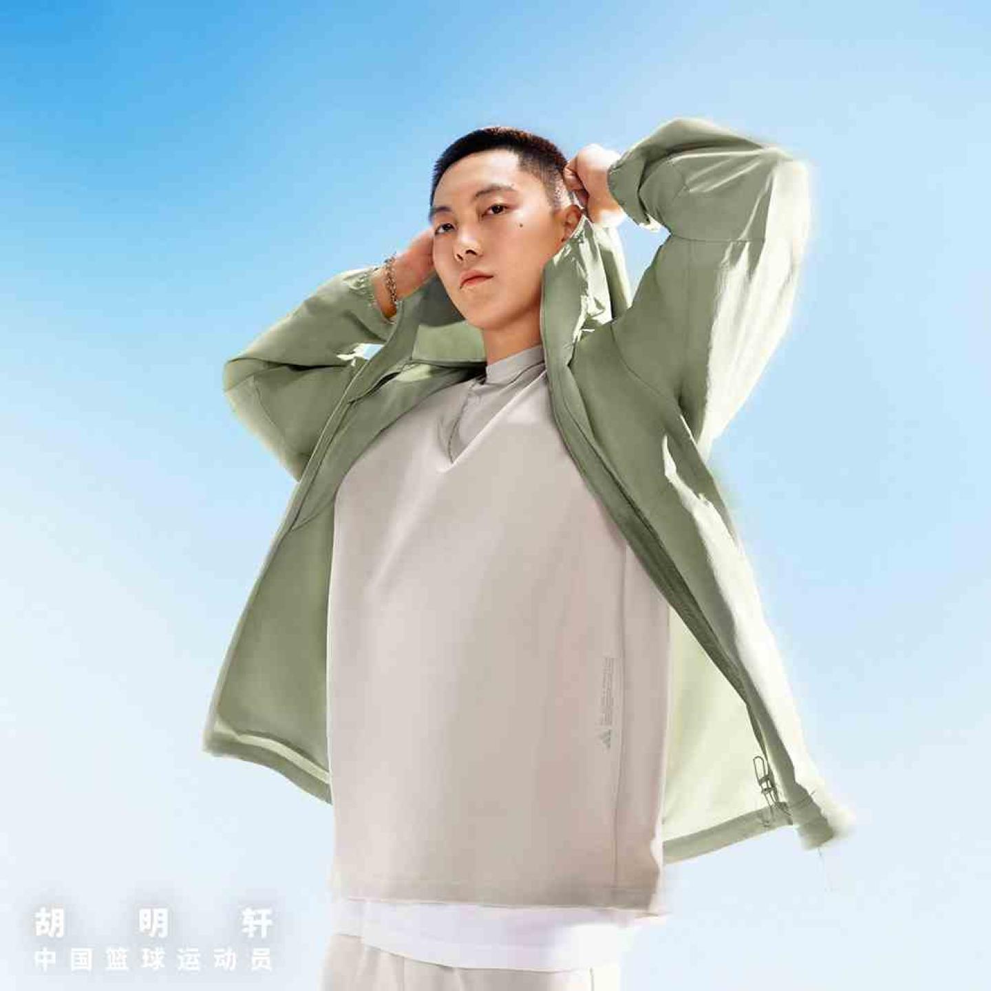 阿迪达斯可收纳连帽外套2025男速干梭织夹克JZ8401 JZ8402 JZ8403