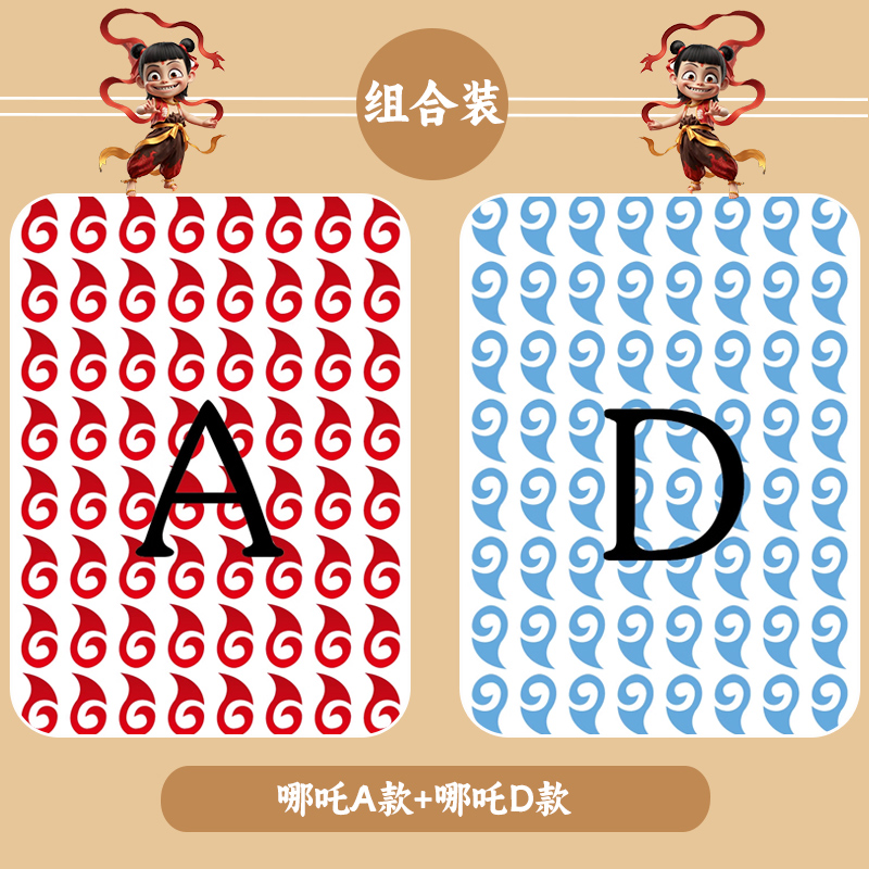 哪咤儿童额头纹身贴动漫贴纸