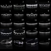 简约水钻发箍新娘结婚饰品婚礼花童发卡女孩舞台演出头饰公主王冠