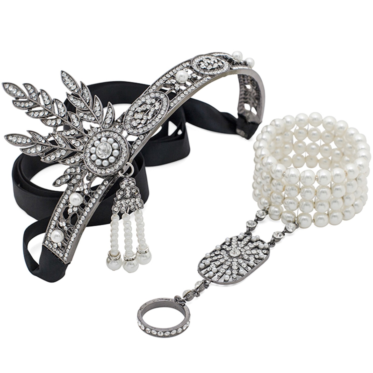 了不起的盖茨比头饰新款绿钻发箍