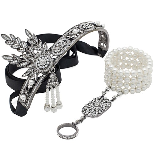 了不起的盖茨比头饰新款绿钻发箍