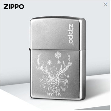 Zippo芝宝正品防风打火机205缎砂一鹿有你经典复古款送礼批发zppo