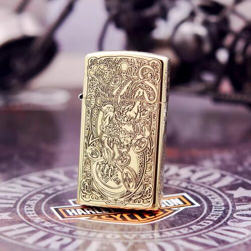 Zippo打火机之宝正品铜纤巧窄机煤油送男朋友zpp跨境批发正品保障