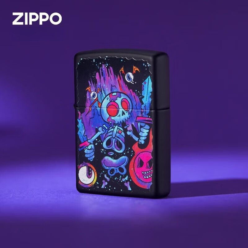 美国Zipo之宝打火机正版防风煤油火机美式创意骷髅收藏商务礼品