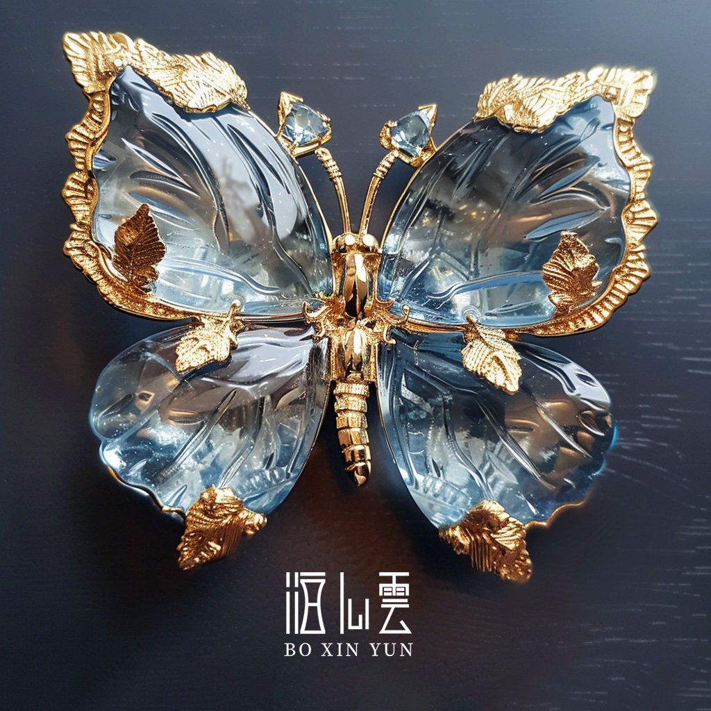 泊心云正品专利 原创欧美Butterfiy艺术水晶蝴蝶胸针高级配饰礼物