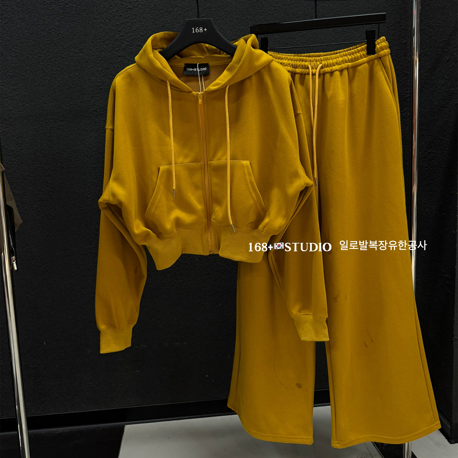 高腰短款拉链连帽卫衣外套阔腿裤两件套女洋气时尚净版纯色套装秋,女装/女士精品,时尚套装,淘宝优惠券,粉丝福利购,淘宝优惠卷