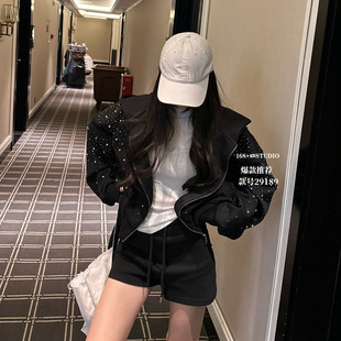 连帽抽绳短款高腰卫衣女2026早春新款爆款宽松洋气显瘦上衣ins潮