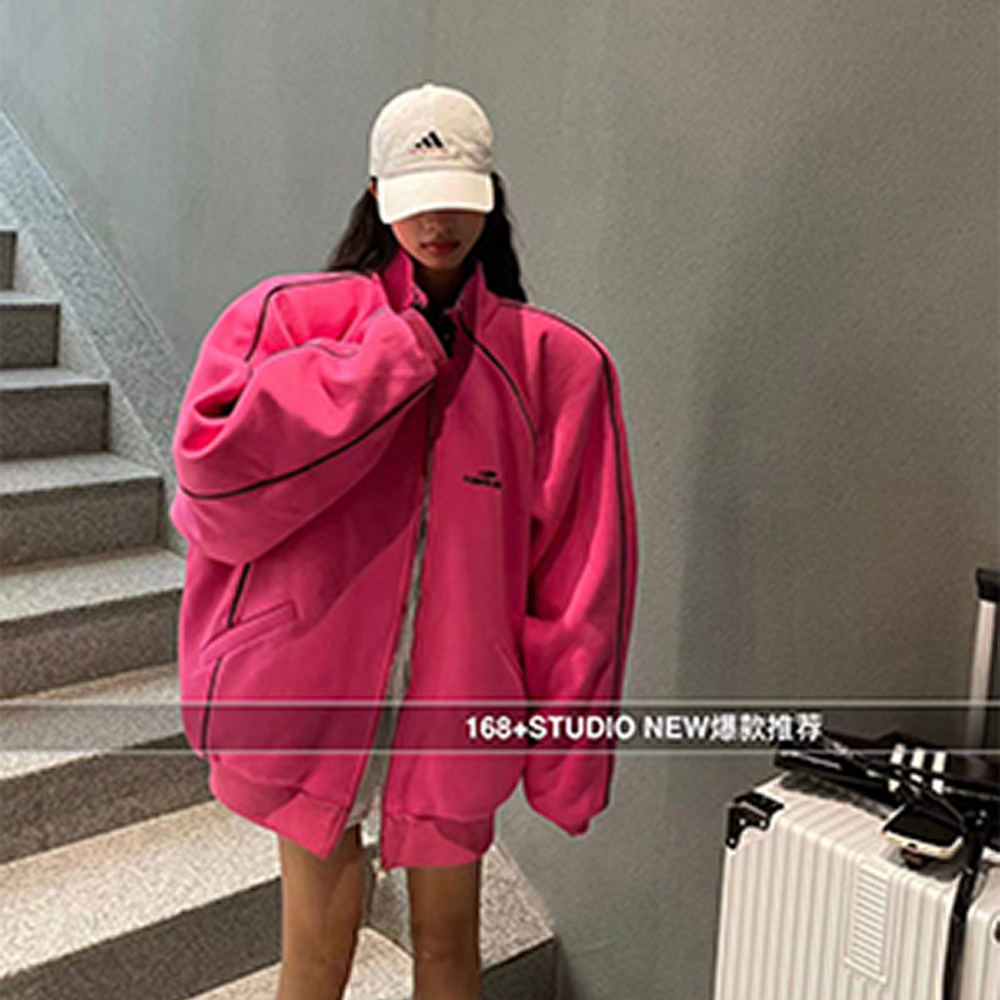 卫衣开衫外套女宽松韩版春款加厚2026秋冬新款中长款遮屁股上衣潮