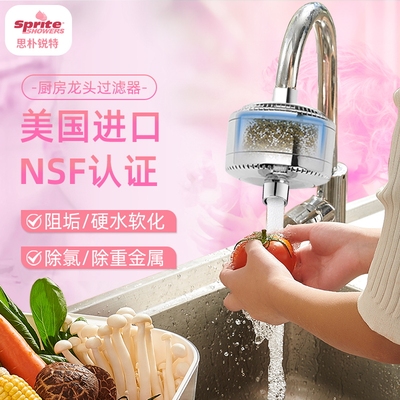 美国进口厨房水龙头过滤器通用家用 洗菜盆水龙头净水器除氯软水