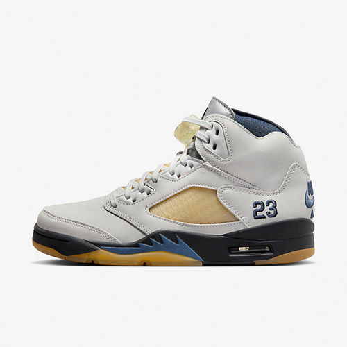 AIR JORDAN 5 X AMM 联名白蓝做旧氧化复古高帮篮球鞋 FZ5758-004