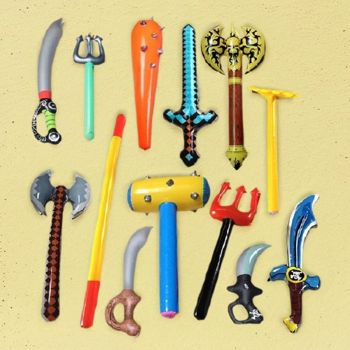 舞台表演充气道具兵器棒锤斧刀剑