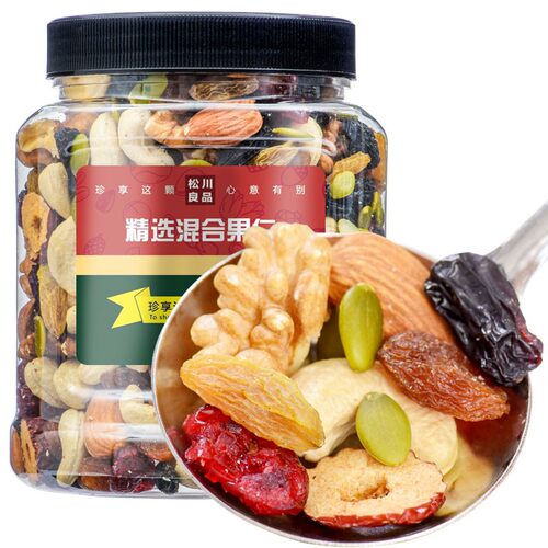 松川良品巴旦木葡萄500g每日坚果