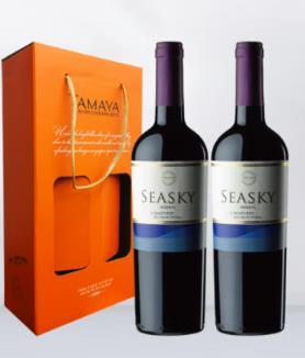 TAMAYA智利大玛雅 西思凯珍藏卡曼尼干红葡萄酒 750mlx2支礼盒