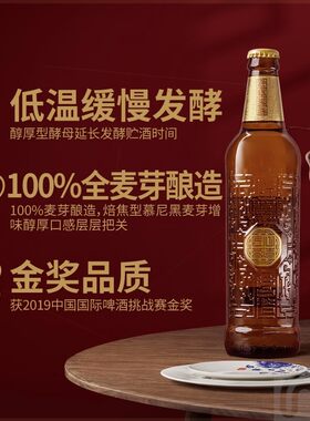 雪花啤酒Snowbeer匠心营造 500ml*12瓶 全麦芽 慢工酿造 高端啤酒