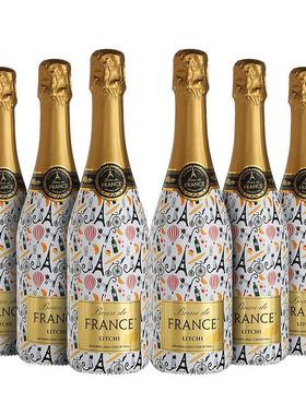 法国荣耀甜型荔枝750ml6瓶红酒