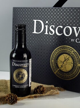 发现者智利discovery红酒十八罗汉之一酒庄原赤霞珠微醺187ml*6支