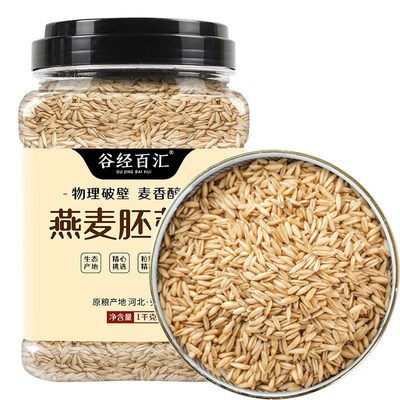 谷经百汇燕麦胚芽米杂粮罐装1kg