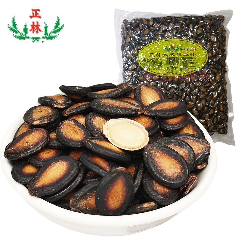 正林休闲食品坚果炒货大板黑瓜子809g/袋