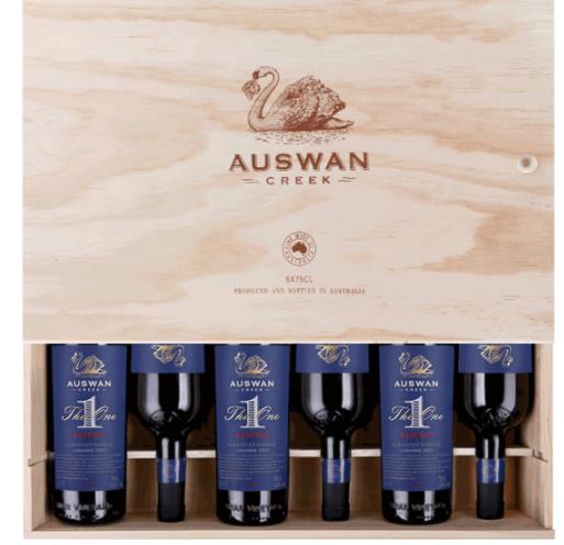 澳洲原瓶原装进口红酒天鹅庄干红葡萄酒木箱1号珍藏整箱750ml*6支