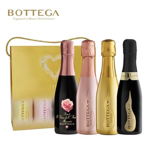 波特嘉BOTTEGA干型甜型气泡酒意大利进口女士小瓶礼盒装200ml*4支