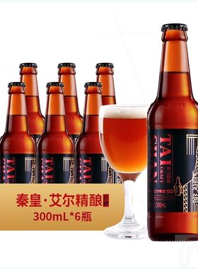 泰山啤酒原浆22°P烈性精酿啤酒国潮风封禅系列秦皇艾尔300ml*6瓶