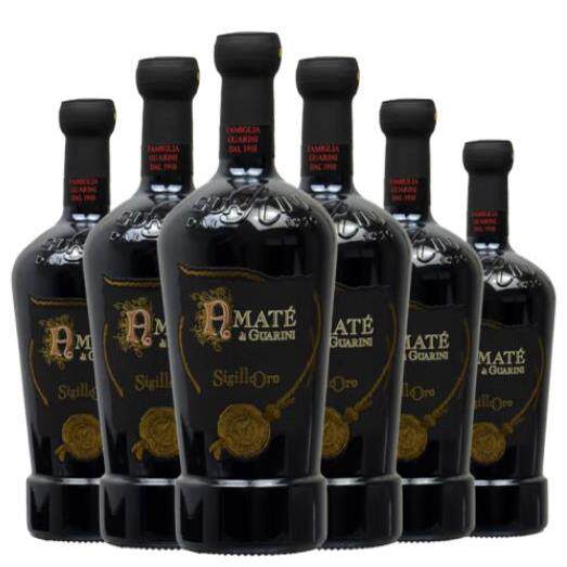 意大利原瓶进口罗斯托瓜里尼酒庄阿马特半甜红葡萄红酒750ml*6支
