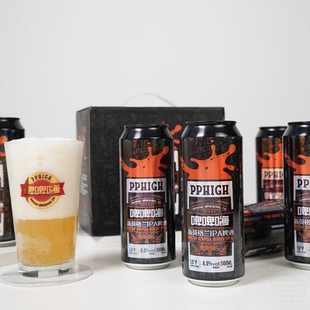 新英格兰IPA麦汁度16P 6罐 酒精度6.0%vol 500m 啤啤嗨精酿啤酒
