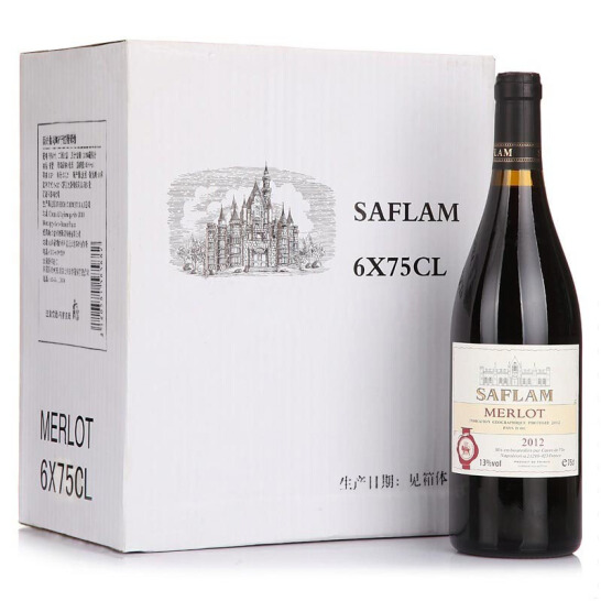 红酒西夫拉姆梅乐葡萄酒saflam
