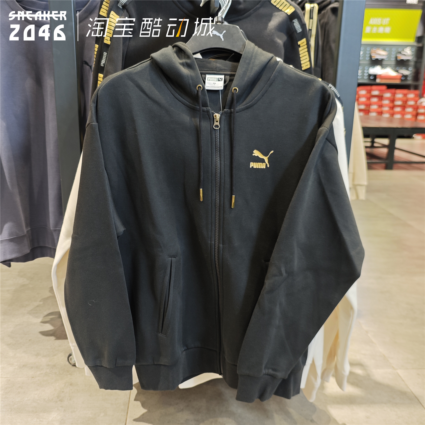 运动休闲拉链连帽卫衣外套