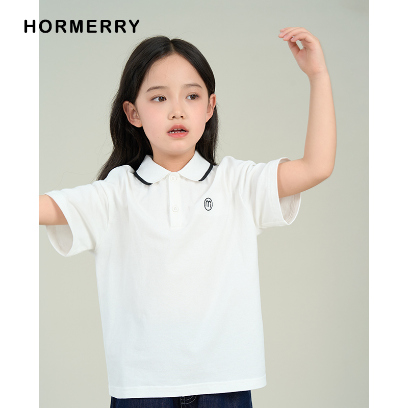 hormerrypolo衫翻领短袖t恤中性