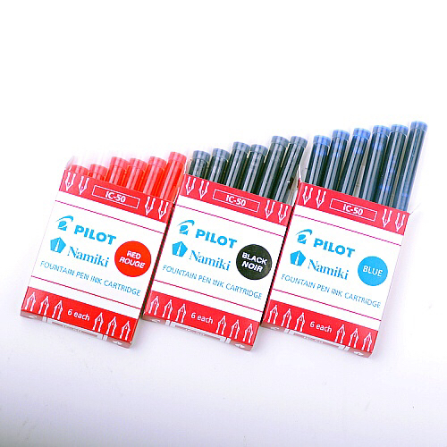 日本pilot百乐IC-50一次性墨囊墨胆78g/88g/贵妃/笑脸钢笔用6支装