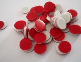 2ml/1.5ml样品瓶进样瓶垫片 红色白色硅胶隔垫Φ9mm ，100个 /包